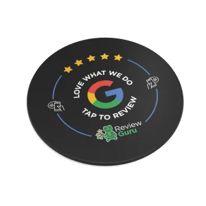 Google Large Review Plate – Black